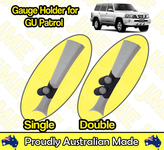 Pillar Pod for Nissan Patrol GU Y61 (1997–2016) – Gauge Holder for 52mm & 60mm Gauges