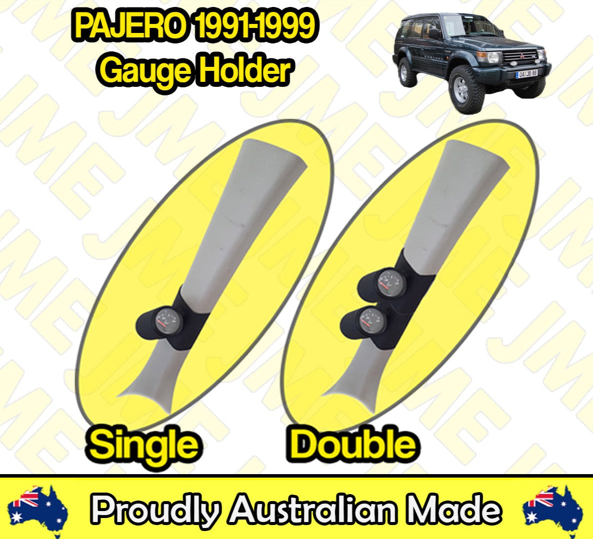 Pillar Pod for Mitsubishi Pajero V20 (1991–1999) – Gauge Holder for 52mm & 60mm Gauges