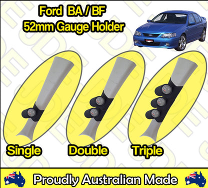 Pillar Pod for Ford Falcon BA/BF XR6 XR8 (2002–2008) – Gauge Holder for 52mm & 60mm Gauges