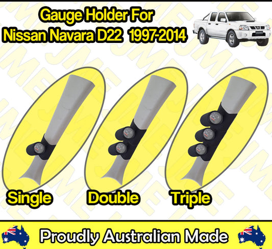 Pillar Pod for Nissan Navara D22 (1997–2014) – Gauge Holder for 52mm & 60mm Gauges