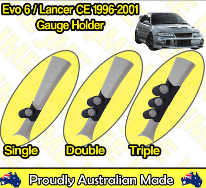 Pillar Pod for Mitsubishi Evo 6 / Lancer CE / Mirage (1996–2001) – Gauge Holder for 52mm & 60mm Gauges