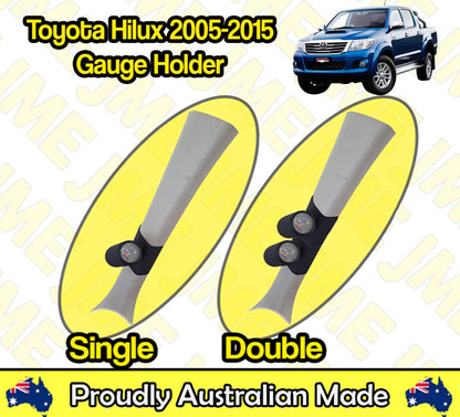 Pillar Pod for Toyota Hilux (2005–2020) – Gauge Holder for 52mm & 60mm Gauges