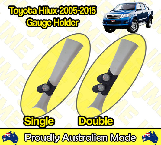 Pillar Pod for Toyota Hilux (2005–2020) – Gauge Holder for 52mm & 60mm Gauges