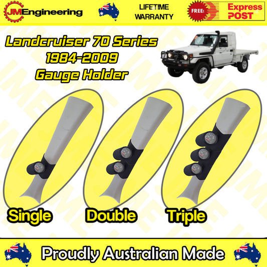 Pillar Pod for Toyota Landcruiser 70 Series (1984-2009) – Gauge Holder for 52mm & 60mm Gauges