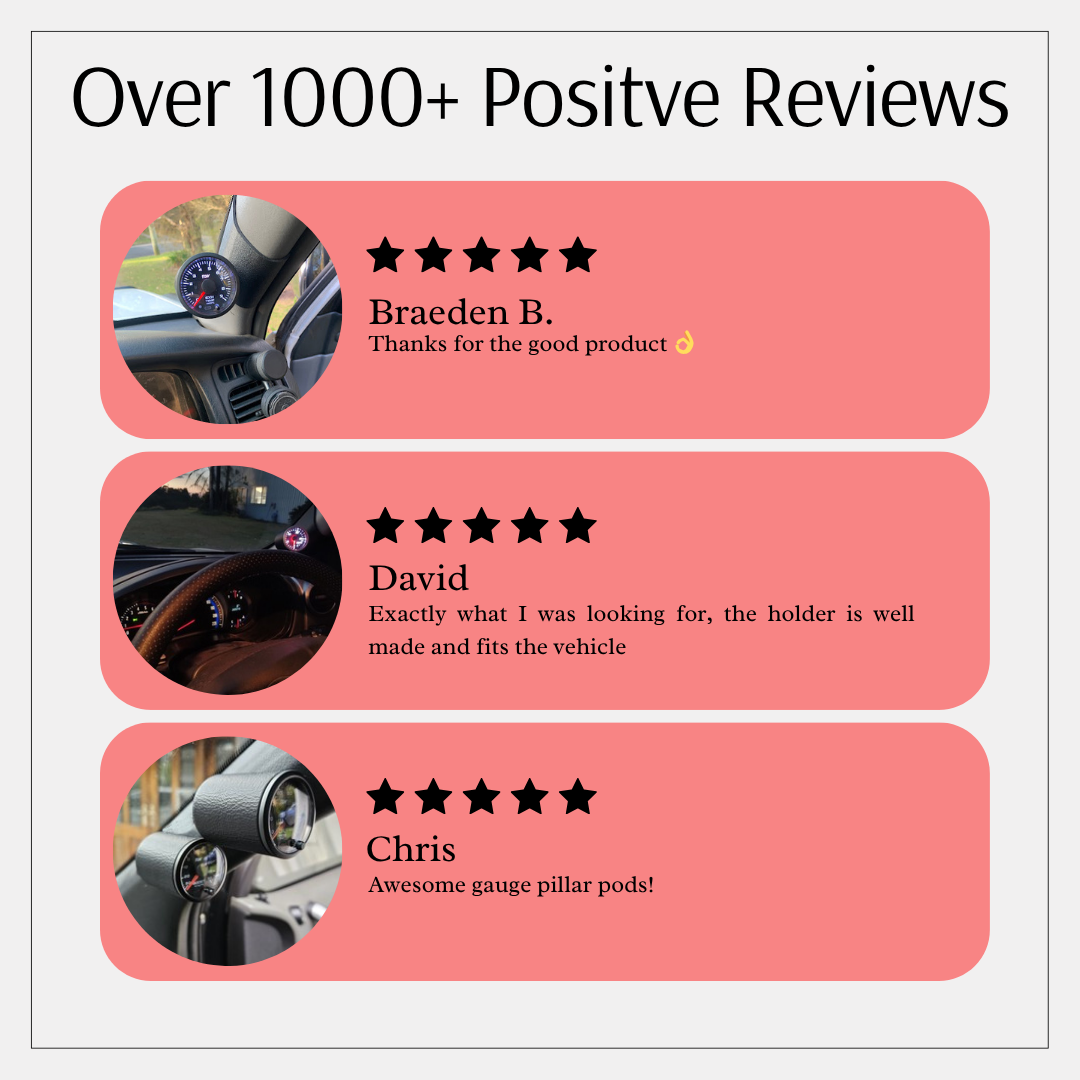 Pillar Pod for Toyota Landcruiser 70 Series (2007–Present) – Gauge Holder for 52mm & 60mm Gauges