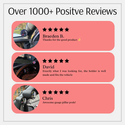 Pillar Pod for Toyota Landcruiser 70 Series (2007–Present) – Gauge Holder for 52mm & 60mm Gauges